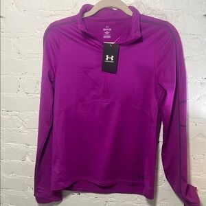 Under Armour Purple Long Sleeve 1/2 zip training pullover